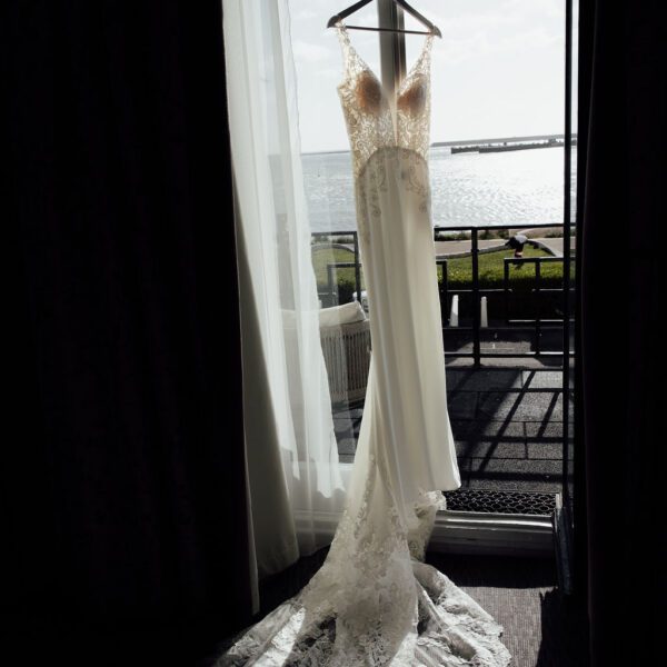 Wedding dress at Dover Marina Hotel & Spa
